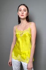 Ermanno Scervino Firenze Lace Camisole in Bright Yellow