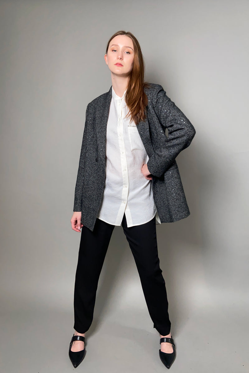 Fabiana Filippi Crepe Trousers in Black