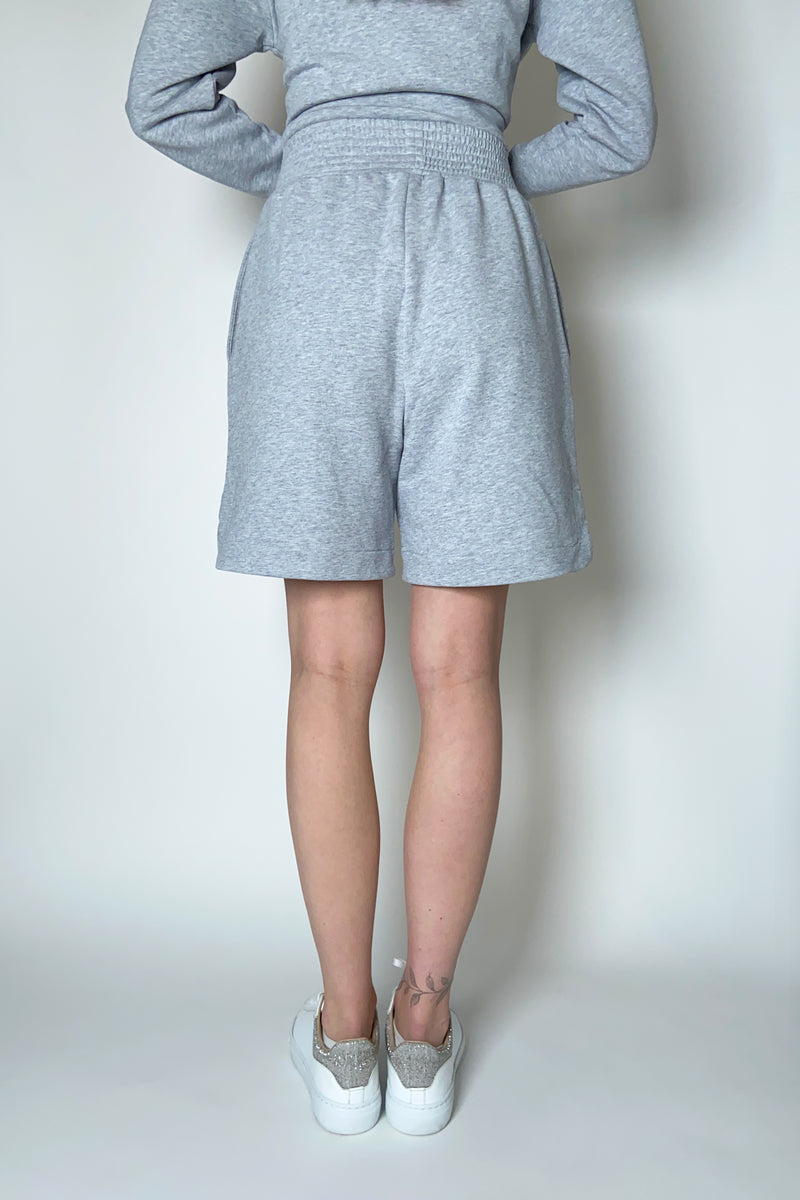 Fabiana Filippi Cotton Sweat Shorts in Grey Melange