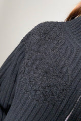 Fabiana Filippi Embroidered Cardigan in Black