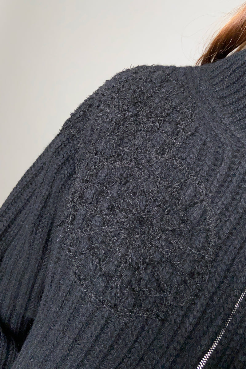 Fabiana Filippi Embroidered Cardigan in Black