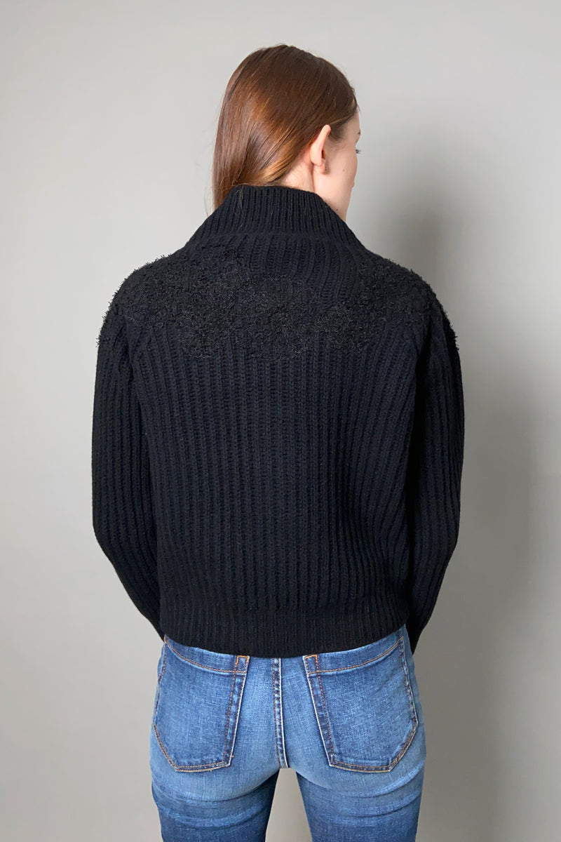 Fabiana Filippi Embroidered Cardigan in Black