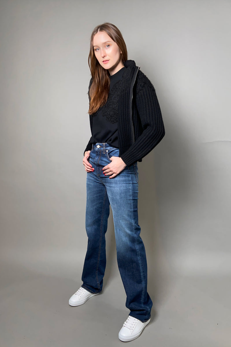 Fabiana Filippi Embroidered Cardigan in Black