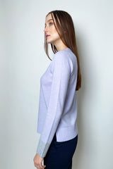 Kinross Knit Cashmere Sweater in Amethyst - Ashia Mode
