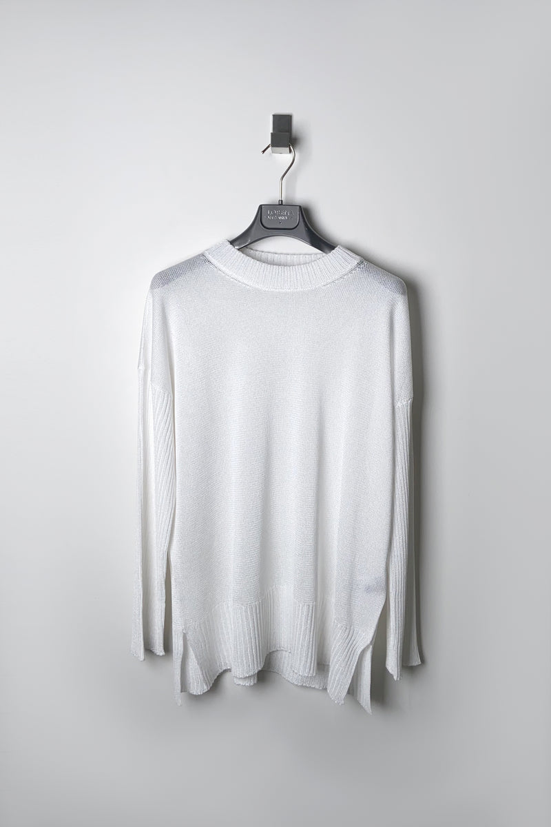 Lorena Antoniazzi Summer Knit Sweater in White