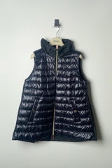 Herno New Arrivals Ultralight Vest with Taffeta Back in Black - Ashia Mode