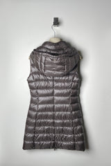 Herno New Arrivals Slim Nylon Ultralight Puffer Vest in Slate - Ashia Mode