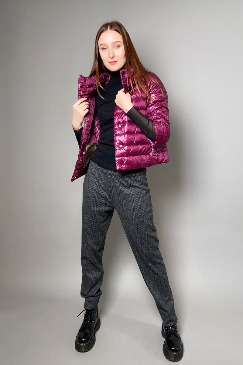 Herno New Arrivals Ultralight Puffer Jacket in Purple - Ashia Mode