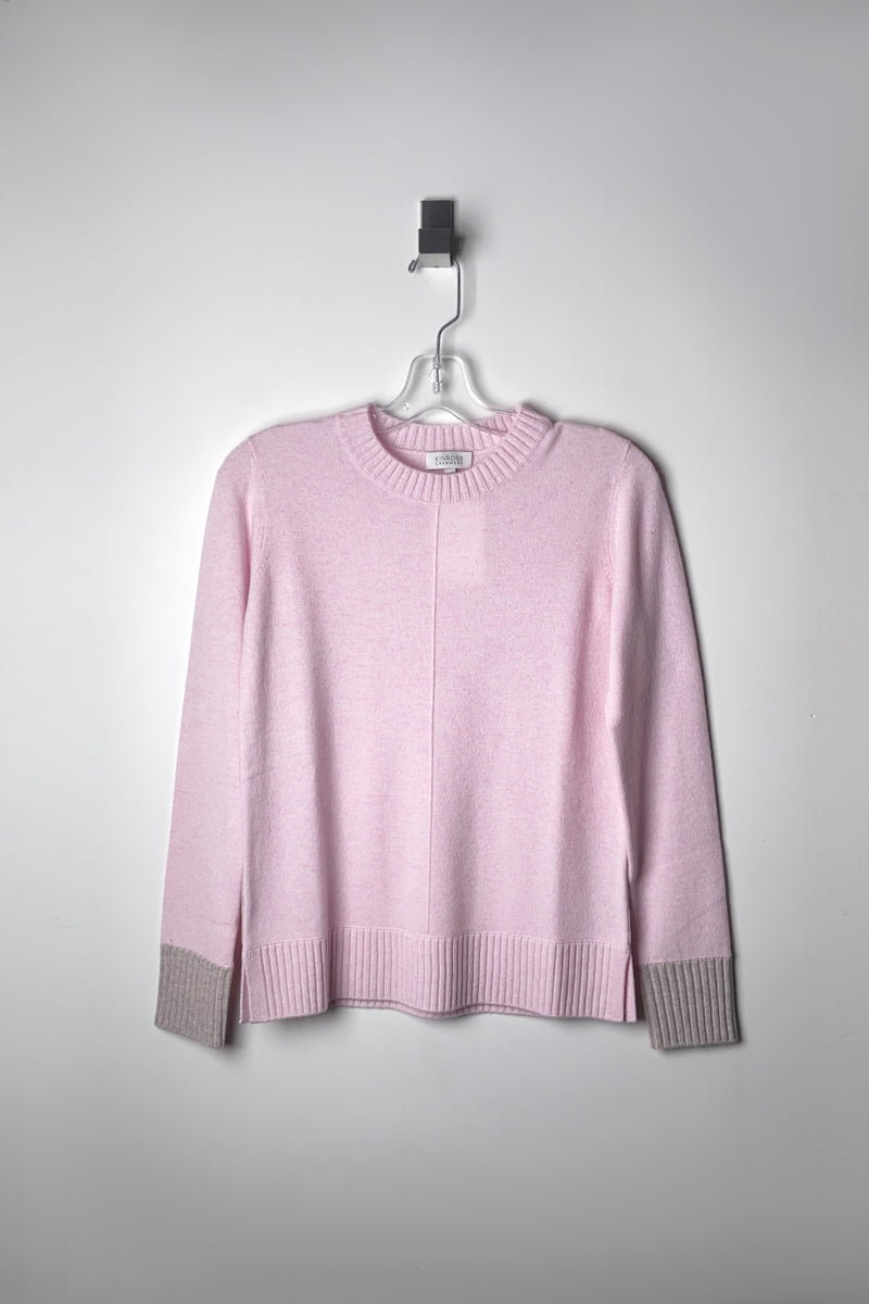 Kinross Knit Cashmere Sweater in Rose Quartz - Ashia Mode