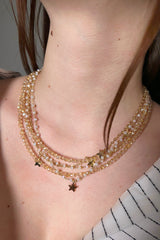 Lorena Antoniazzi Short Multi Strand Chain Necklace in Light Beige