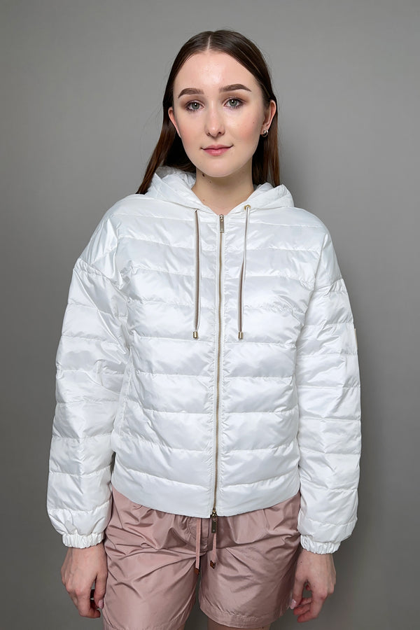 Lorena Antoniazzi Padded Jacket with Hood in White