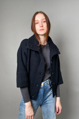 Kinross 3/4 Sleeve Knit Cardigan in Black - Ashia Mode