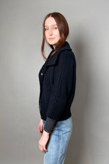 Kinross 3/4 Sleeve Knit Cardigan in Black - Ashia Mode