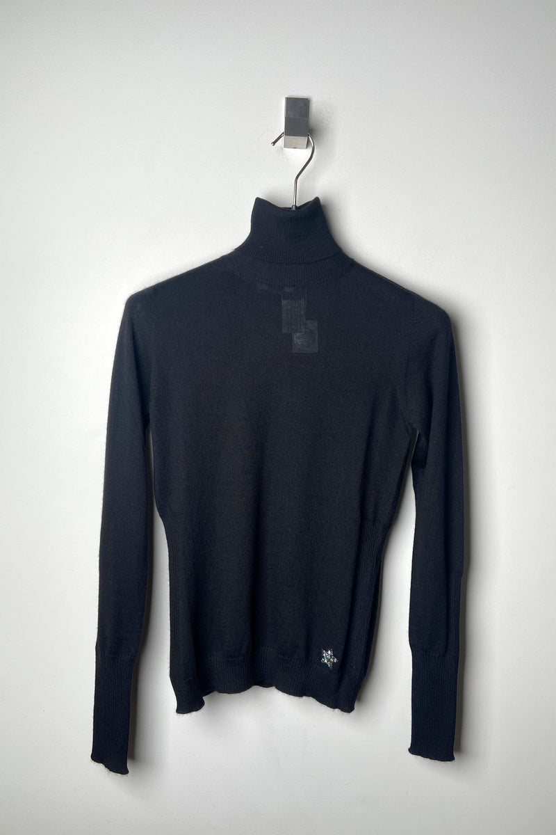 Lorena Antoniazzi Fine Cashmere Turtleneck in Black