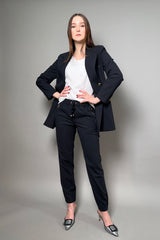 Lorena Antoniazzi Boyfriend Blazer with Statement Buttons in Dark Navy