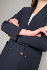 Lorena Antoniazzi Boyfriend Blazer with Statement Buttons in Dark Navy