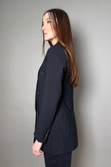 Lorena Antoniazzi Boyfriend Blazer with Statement Buttons in Dark Navy