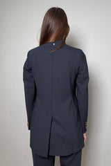 Lorena Antoniazzi Boyfriend Blazer with Statement Buttons in Dark Navy