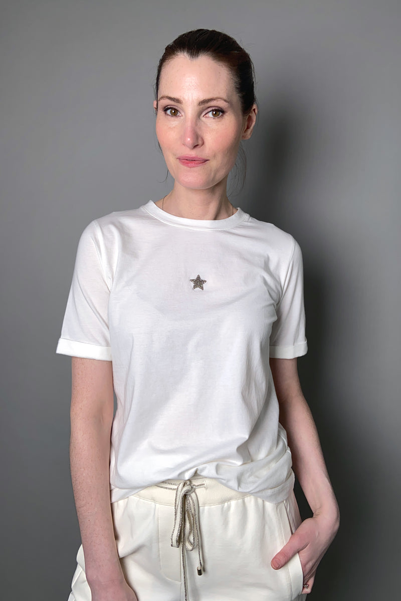 Lorena Antoniazzi Cotton T-Shirt in White