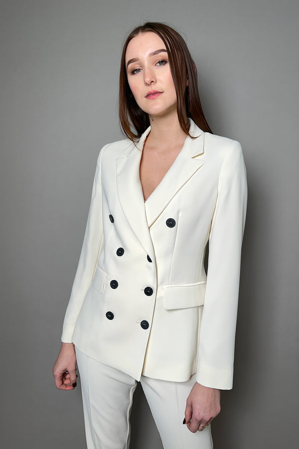 Marella Double Breasted Blazer in Cream - Ashia Mode
