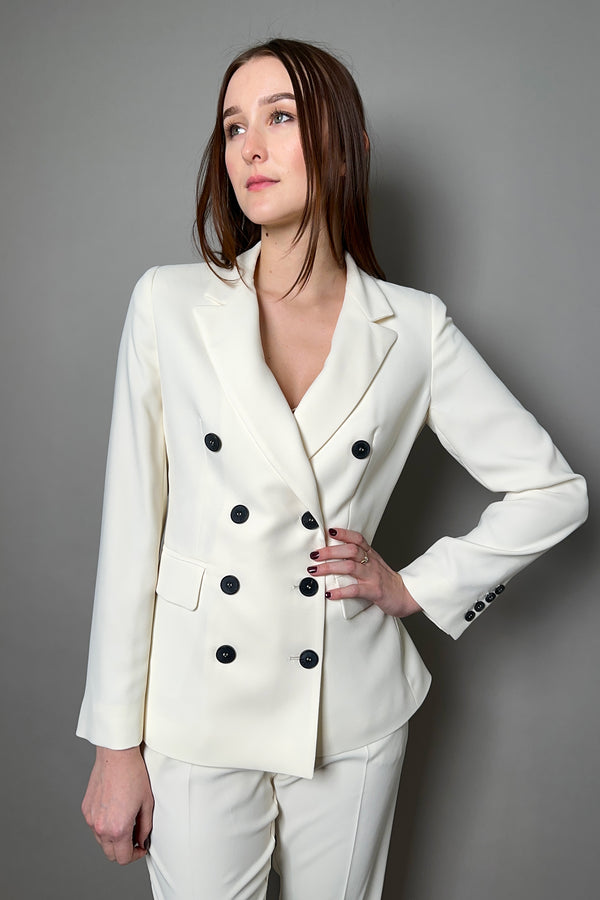 Marella Double Breasted Blazer in Cream - Ashia Mode