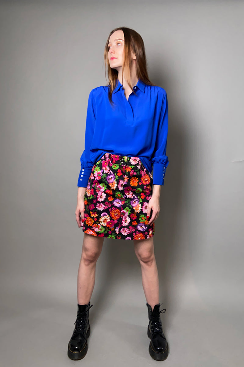 Marella Floral Denim Skirt - Ashia Mode