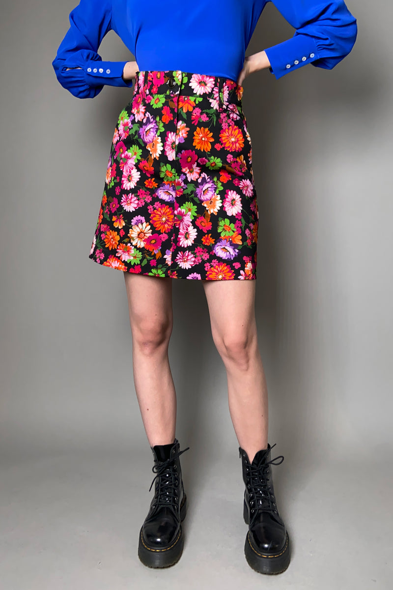 Marella Floral Denim Skirt - Ashia Mode