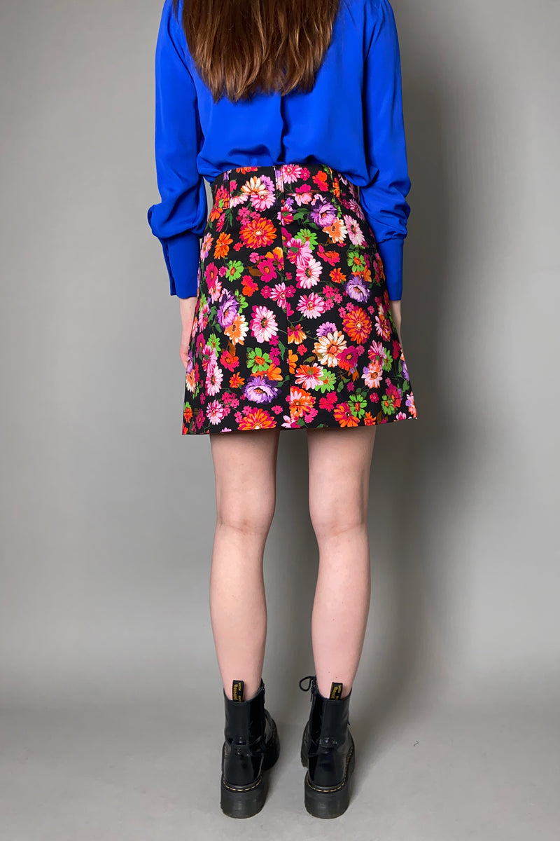 Marella Floral Denim Skirt - Ashia Mode
