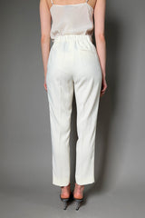 Marella Straight Leg Trousers in Cream - Ashia Mode