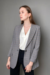 Marella Gingham Patterned Blazer - Ashia Mode