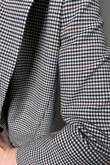 Marella Gingham Patterned Blazer - Ashia Mode
