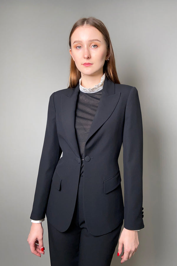Alberta Ferretti Fitted Black Blazer