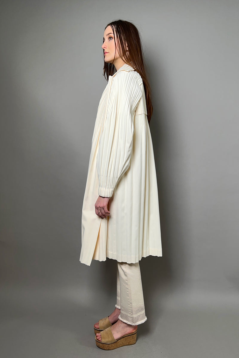 Pleats Please Issey Miyake New Arrival Smooth Trench Coat - Ashia Mode
