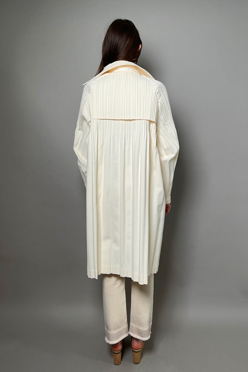 Pleats Please Issey Miyake New Arrival Smooth Trench Coat - Ashia Mode