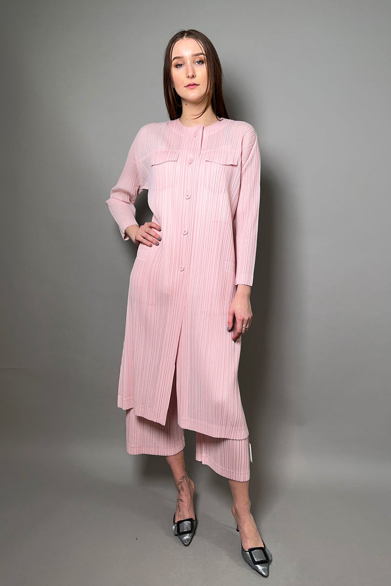 Pleats Please Issey Miyake  Ramie Pleats Jacket - Ashia Mode