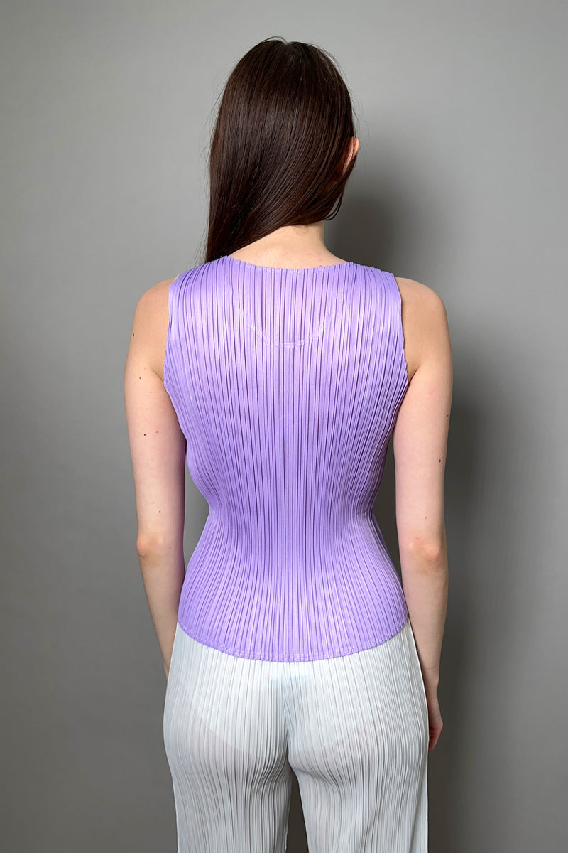 Pleats Please Issey Miyake Monthly Colors: March Tank Top in Light 