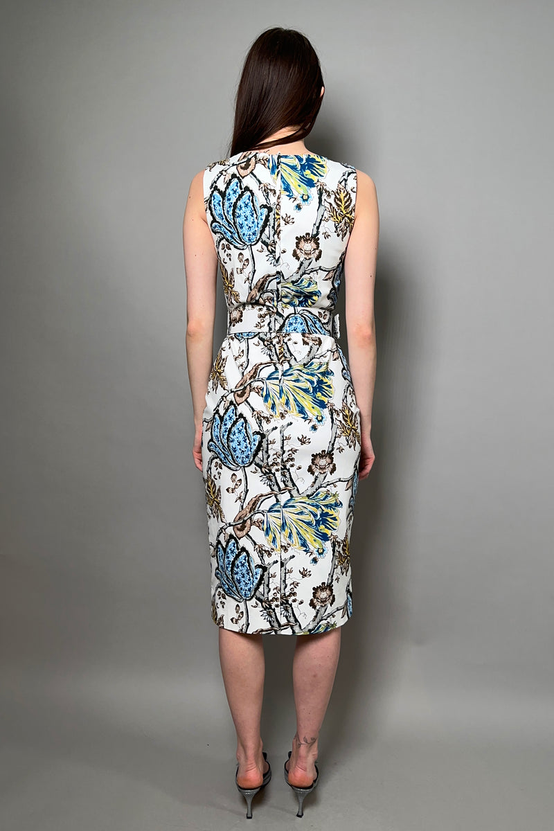 Samantha Sung Cotton Stretch "Celine" Dress in Lillie Toile Print - Ashia Mode