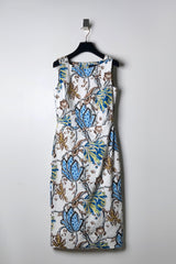 Samantha Sung Cotton Stretch "Celine" Dress in Lillie Toile Print - Ashia Mode