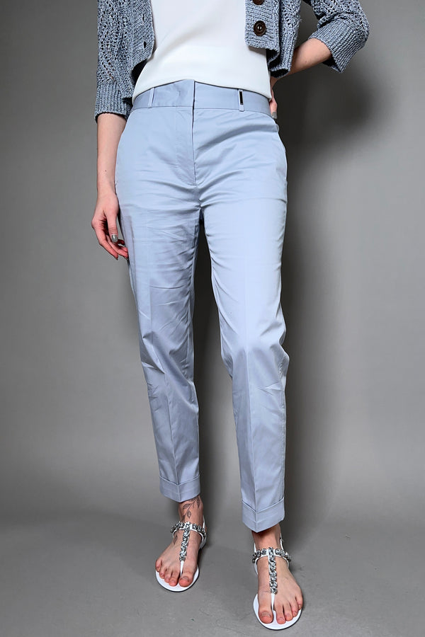 Tonet Cotton Pants in Grey Blue - Ashia Mode