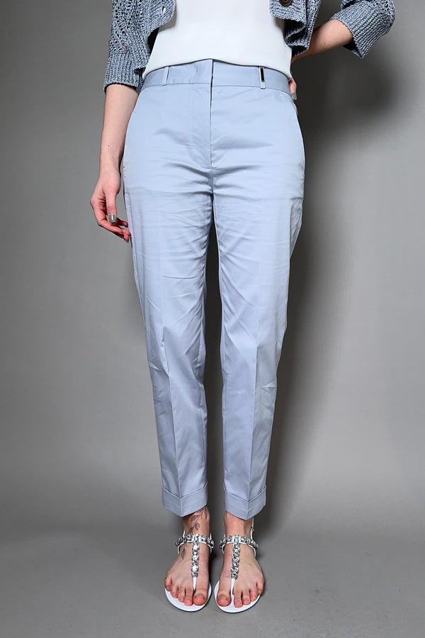 Tonet Cotton Pants in Grey Blue - Ashia Mode