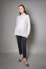 Tonet Light Wool Sweater in Light Grey - Ashia Mode