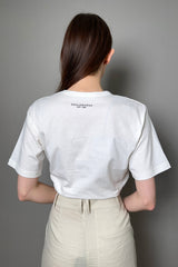 Philosophy di Lorenzo Serafini Front Tie T-Shirt in White - Ashia Mode
