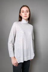 Tonet Light Wool Sweater in Light Grey - Ashia Mode