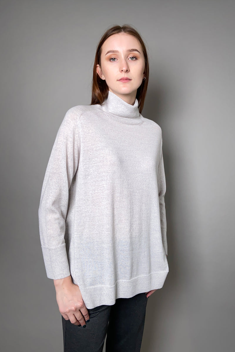 Tonet Light Wool Sweater in Light Grey - Ashia Mode