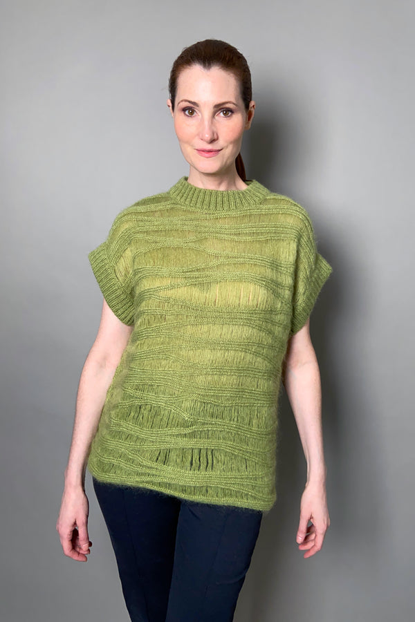 Alberta Ferretti Green Knitted Sweater