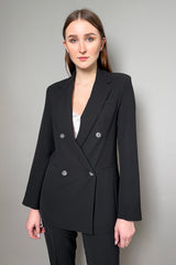 Antonelli Gramigna Fluid Drape Blazer in Black Vancouver. Shop Online or in Store.
