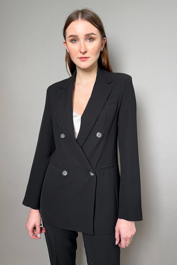 Antonelli Firenze Gramigna Fluid Drape Blazer in Black