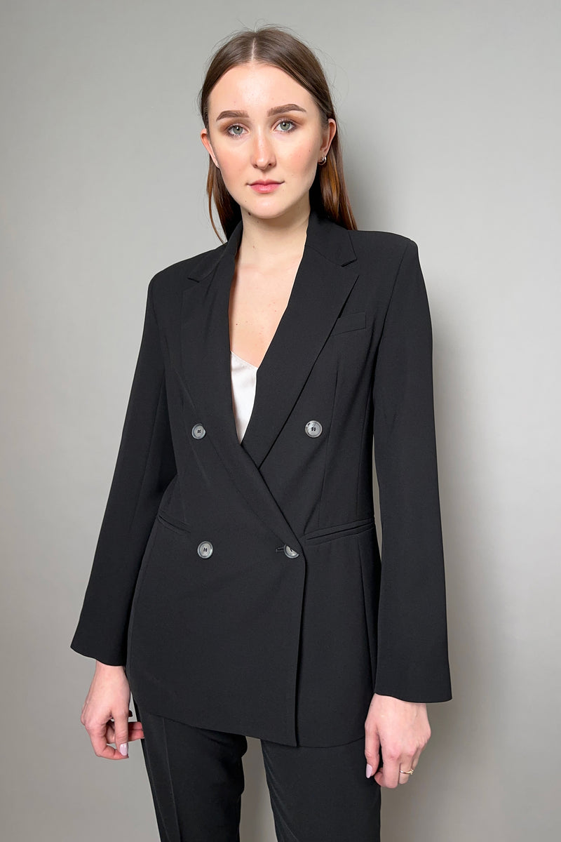 Antonelli Gramigna Fluid Drape Blazer in Black Vancouver. Shop Online or in Store.
