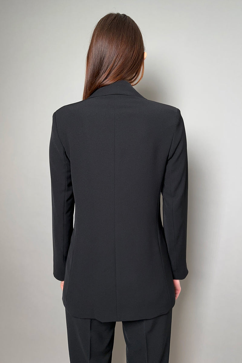 Antonelli Gramigna Fluid Drape Blazer in Black Vancouver. Shop Online or in Store.