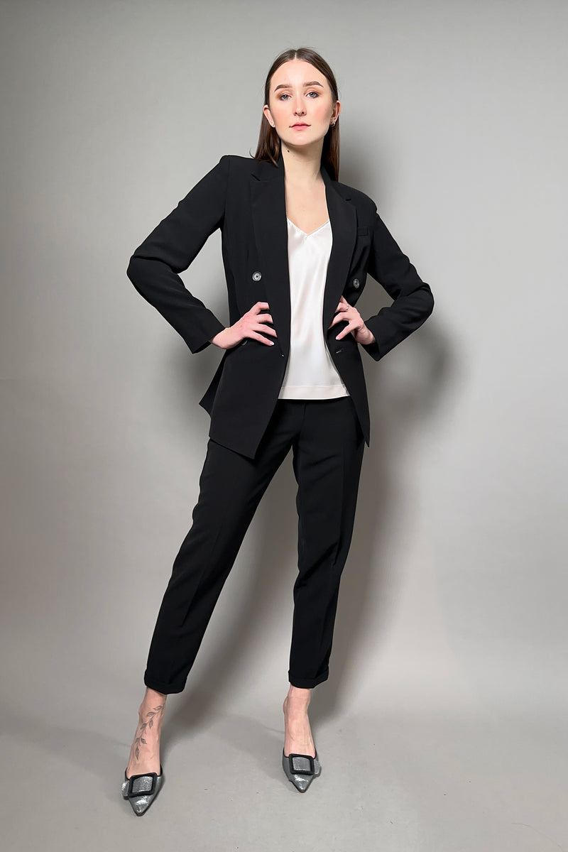 Antonelli Gramigna Fluid Drape Blazer in Black Vancouver. Shop Online or in Store.